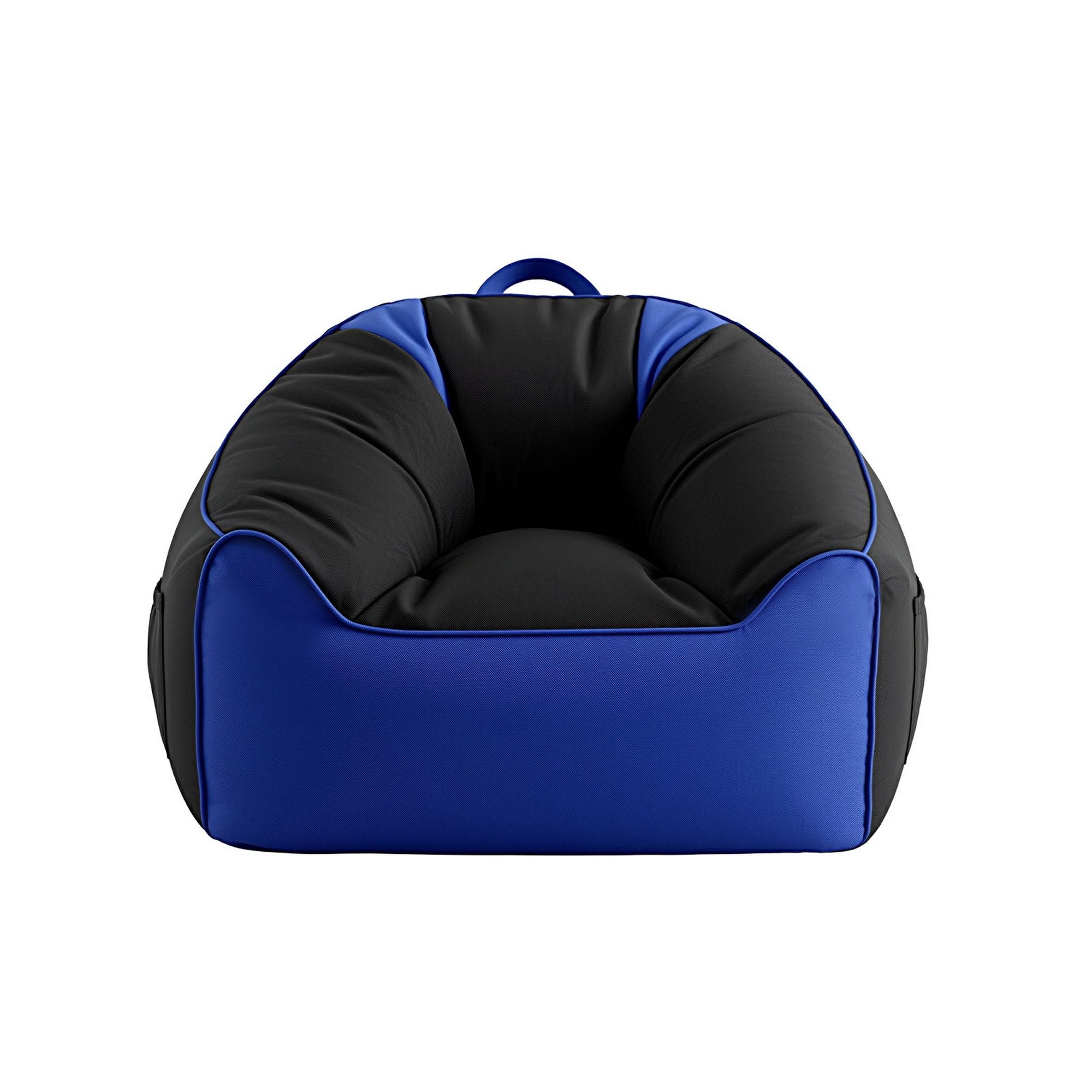 Gaming Bean Bag Chair Cover (No Filler) for Adults Teens Kids Splash-Proof Floor Gaming Chair Cover with Side Pockets, Headphone Hanger, Cup Holder, Bean Bag Cover Only