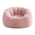 Bean Bag Chair Cover (No Filler) Soft Faux Fur Beanbag Cover Large Round Stuffed Animal Storage Bean Bag Cover Washable Lazy Sofa Cover for Adults Kids Teens, Pink
