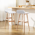 Set of 2 Aurelia Bentwood Bar Stools - White