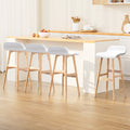 Set of 4 Aurelia Bentwood Bar Stools - White