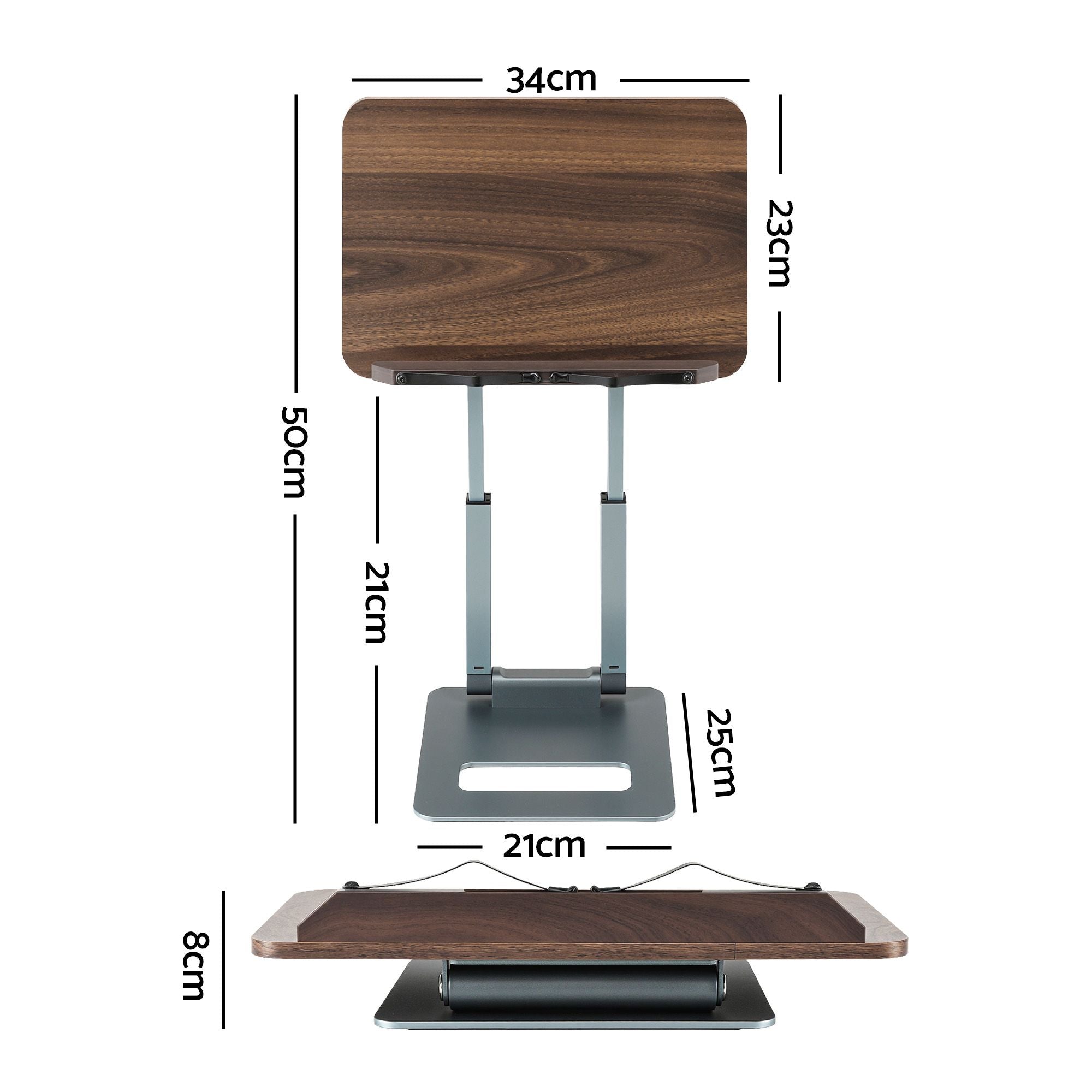Book Stand Telescopic Book Holder with Page Clip Ergonomic Desktop Stands OAK