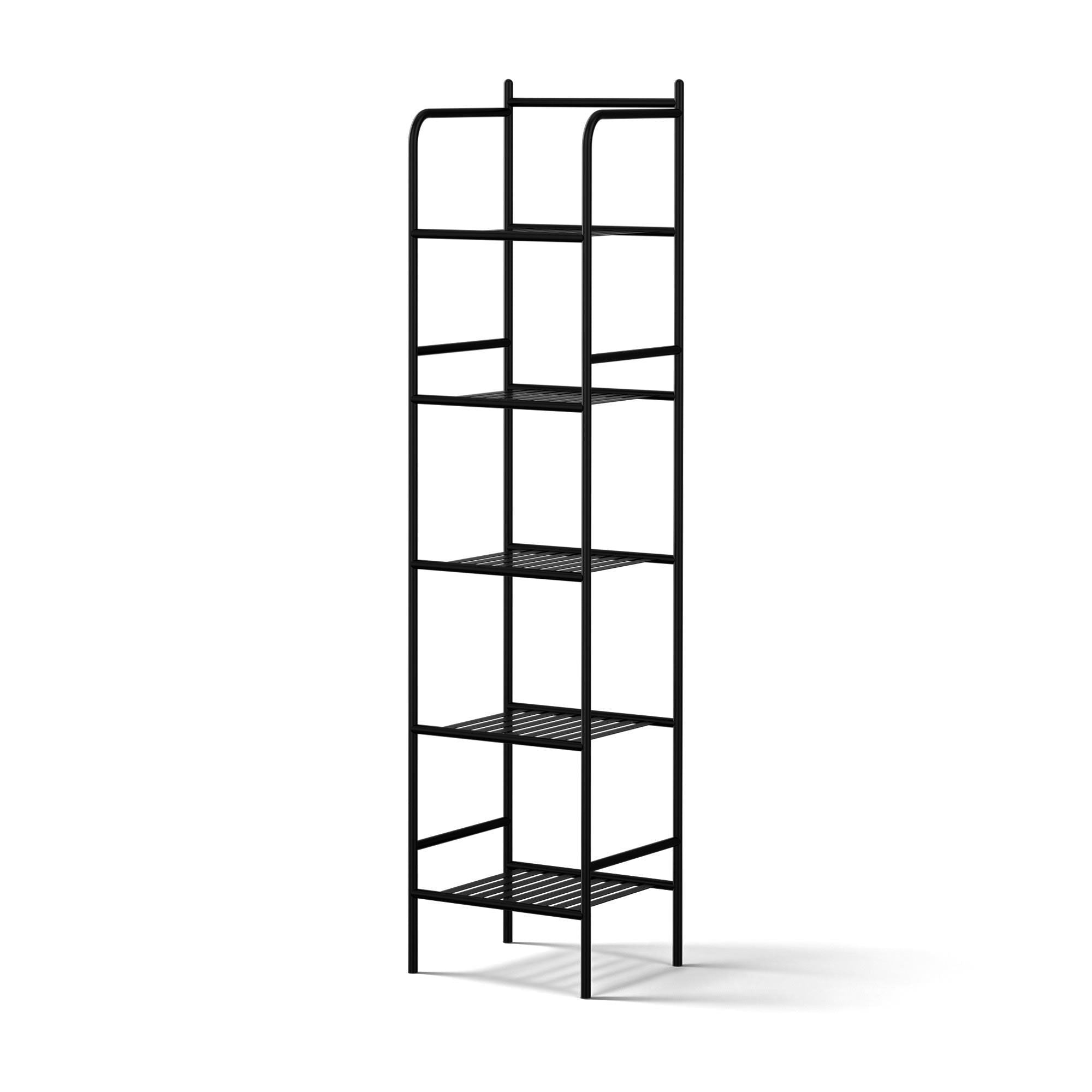 2X Floor Standing Corner Shower Caddy 5 Tier Bathroom Organizer Black