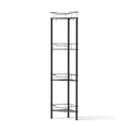 2x Floor Standing Shower Caddy 4 Tier Rustproof Bathroom Storage