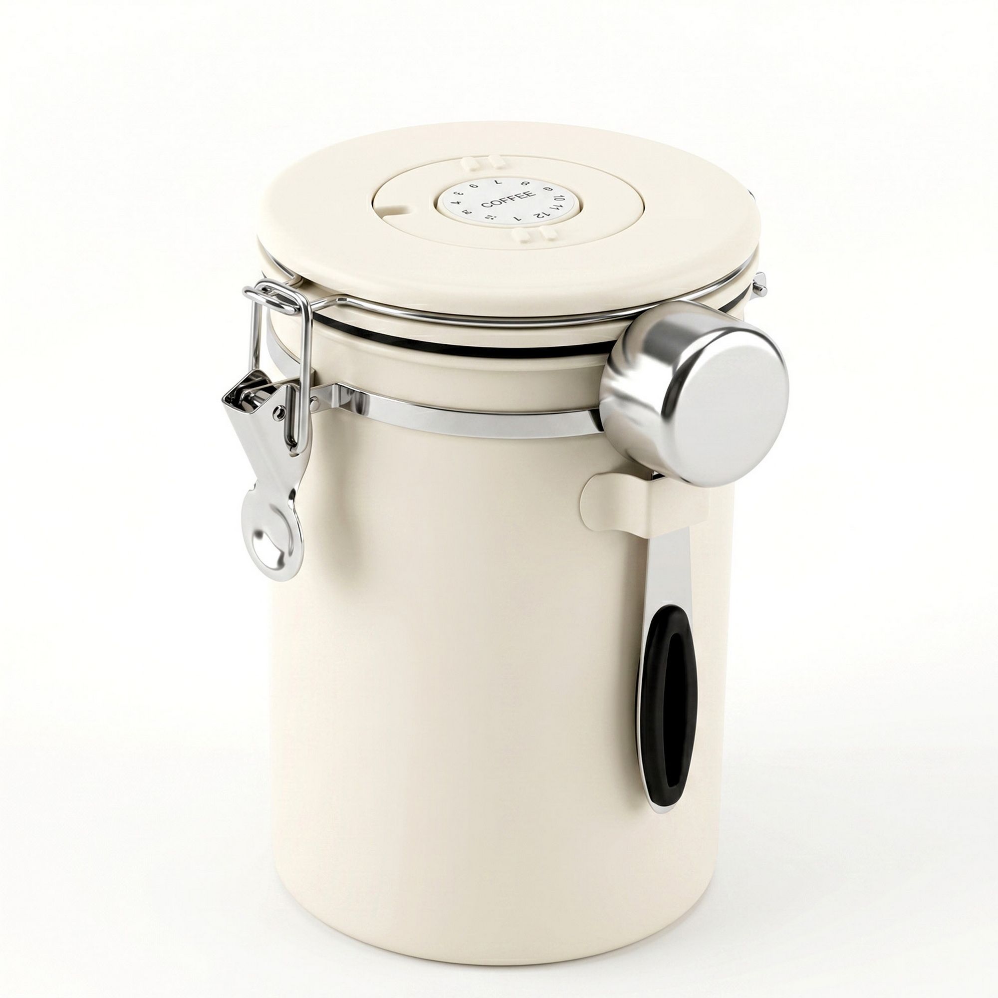 1.8L Stainless Steel Coffee Bean Storage Container Coffee Canister