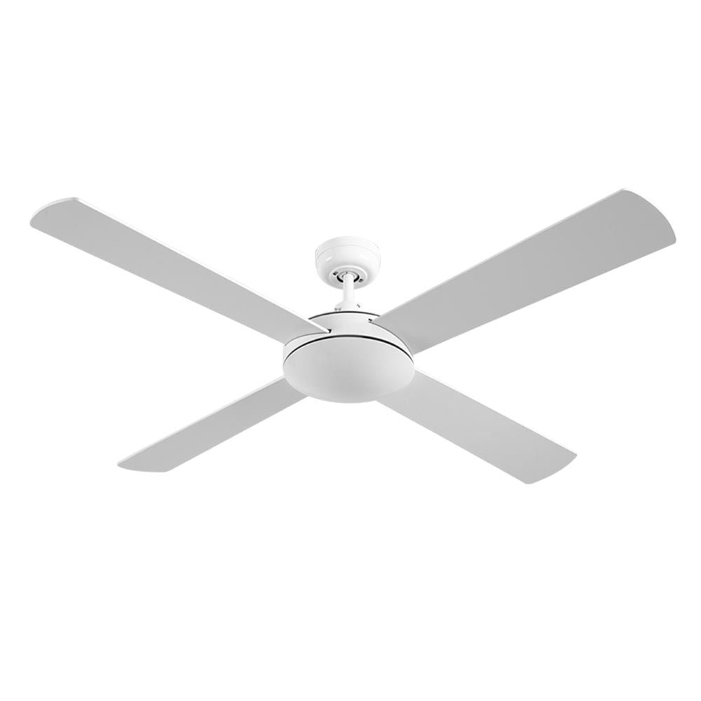 52'' Ceiling Fan DC Motor 4 Blades w/Remote - White