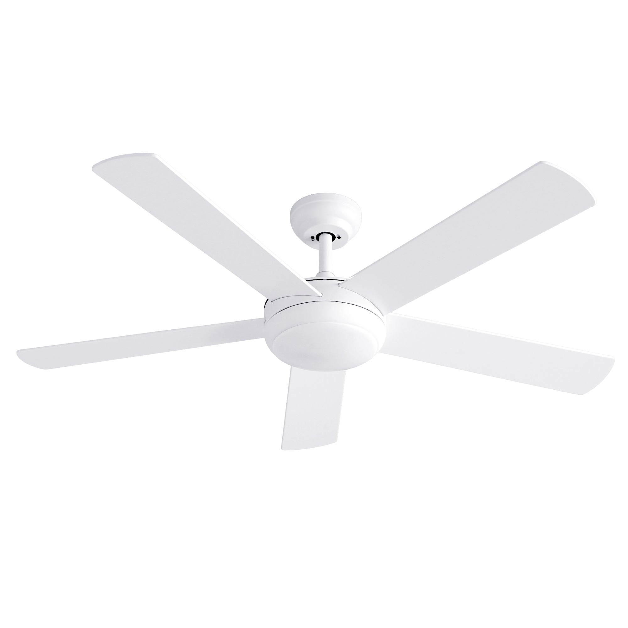 52" Ceiling Fan 5-Blade DC Motor with Light and Remote - White