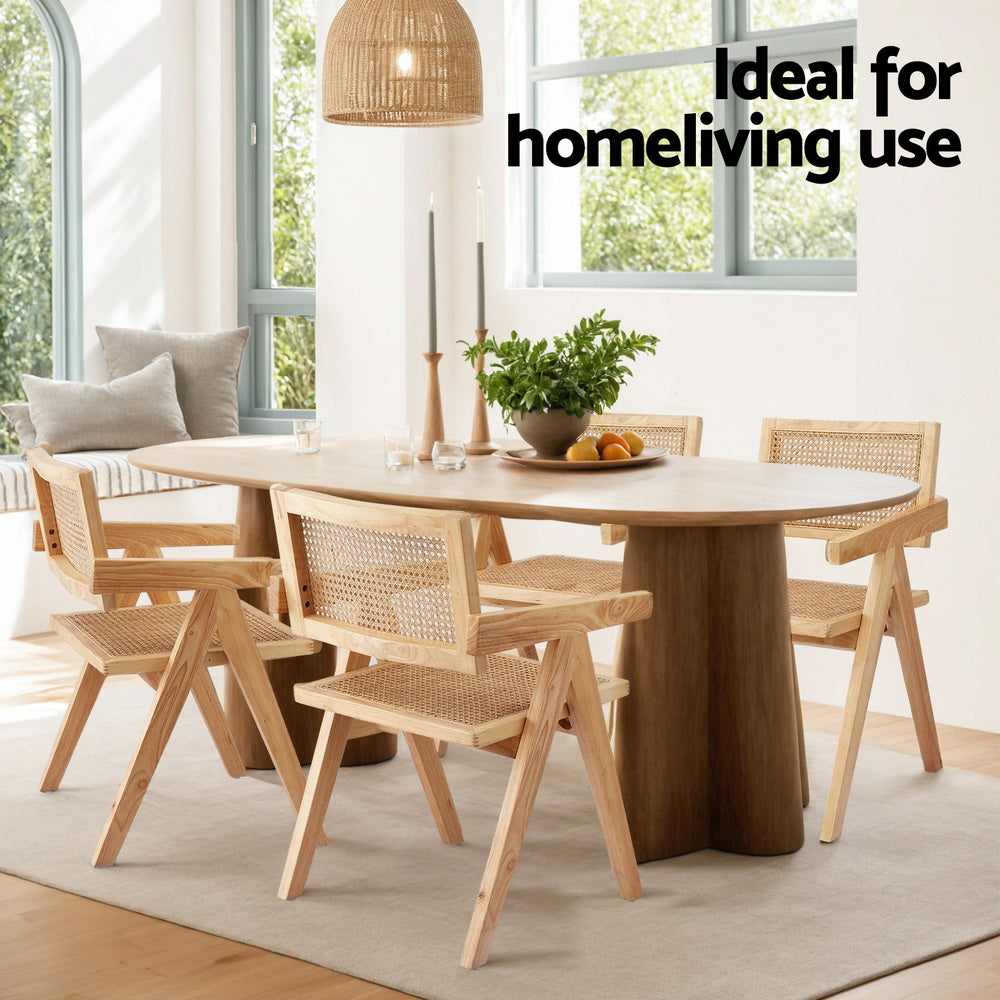 Handcrafted Rattan Dining Chair – Natural