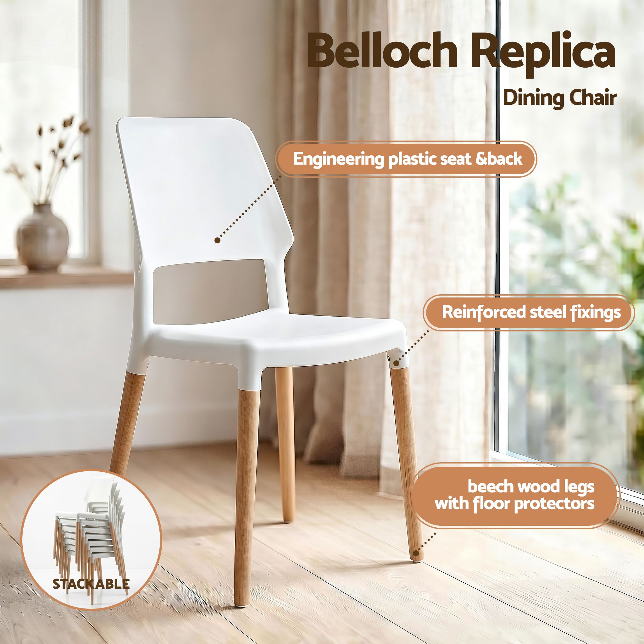 Dining Table and Chairs Set 5PCS, 75-110cm Drop-Leaf Table, with 4 Dining Chairs White Wooden, 4 Seater Dining Table Set for Kitchen, Apartment, Caf√©