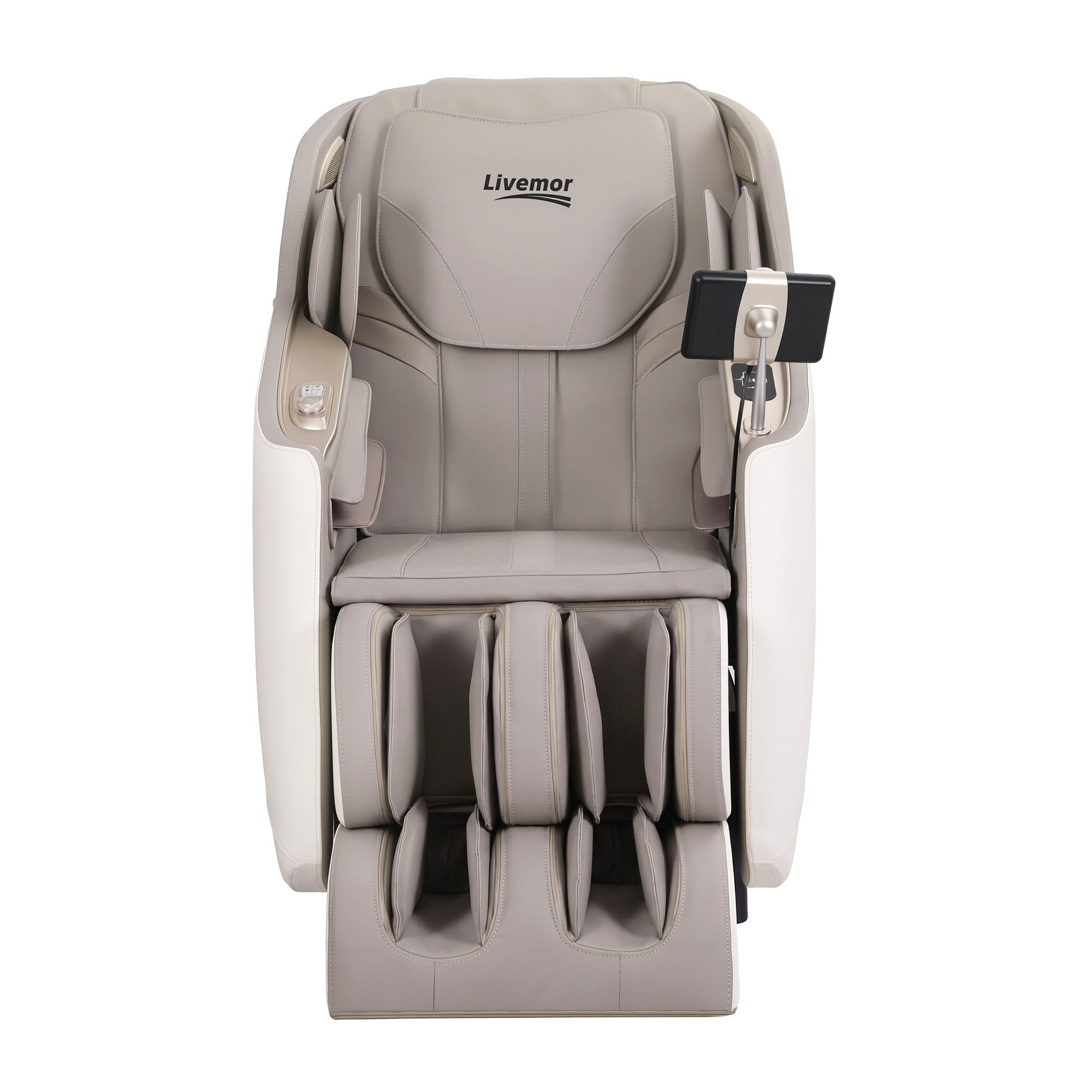 Elite 4D Massage Chair Recliner, SL Track Zero Gravity & Heat Auto Body Scan, 12 Auto Programs, 3 Zero-G Positions, Foot Rollers, Airbag Compression, Bluetooth Speaker, Wireless Charging