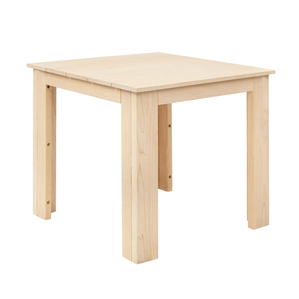 Wooden Coffee Side Table for Outdoor and Indoor Use - Natural