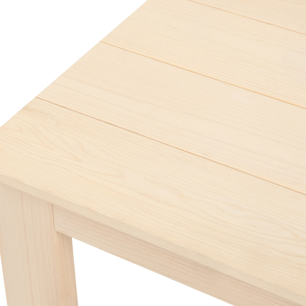 Wooden Coffee Side Table for Outdoor and Indoor Use - Natural