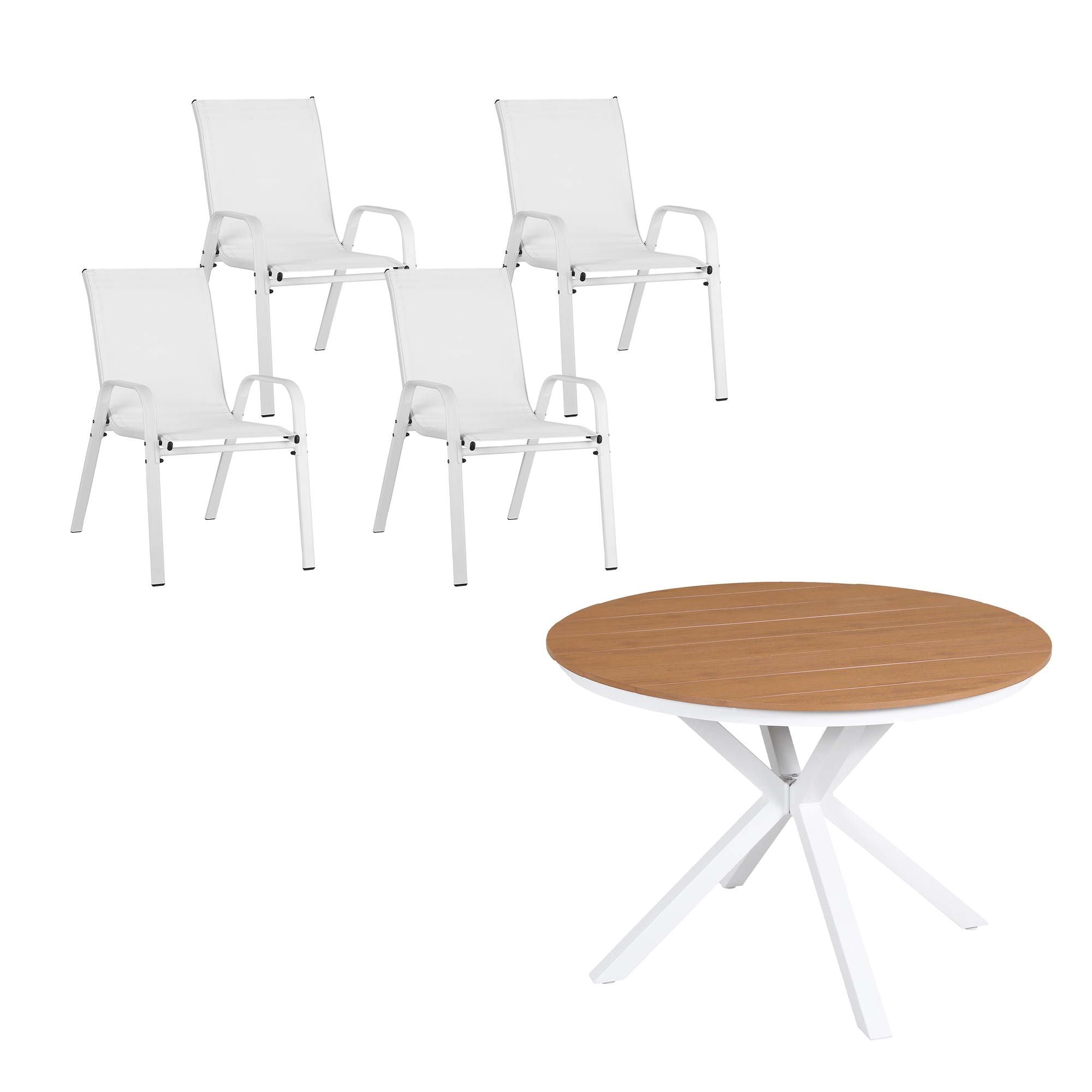 7PCS Outdoor Dining Set Table and Chairs Patio Garden Furniture Steel