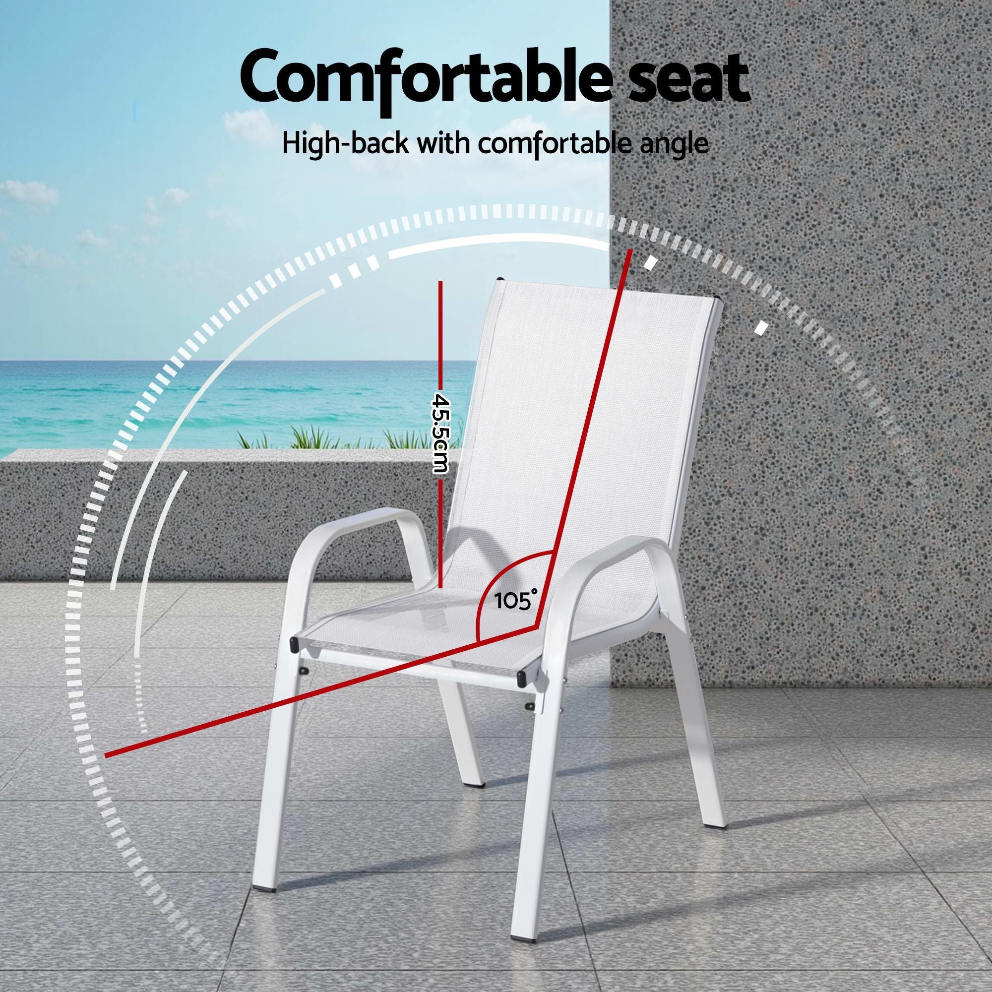 7PCS Outdoor Dining Set Table and Chairs Patio Garden Furniture Steel