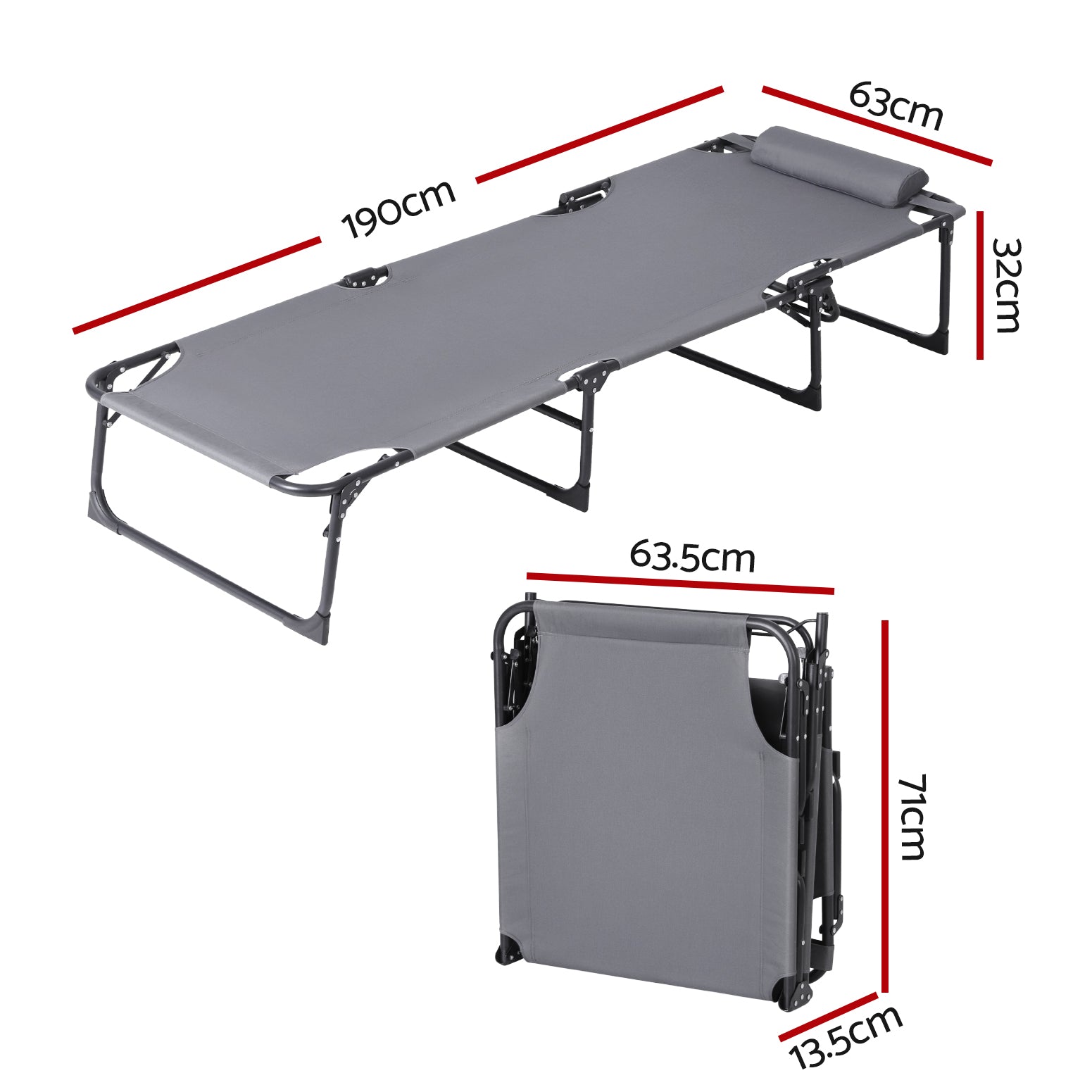 Sun Lounger Folding Lounge Beach Chair Patio Outdoor Furniture