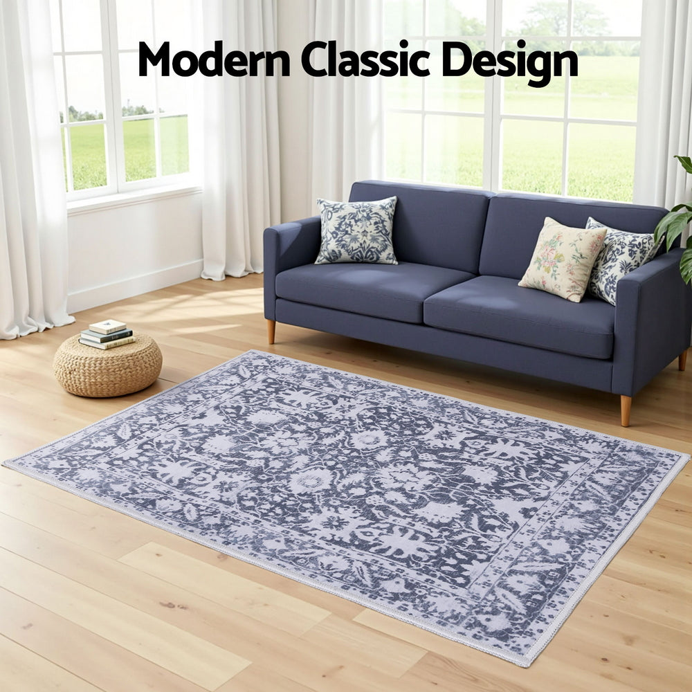 Floor Rug 120x170cm Soft Velvet Washable Modern Area Rug Floor Carpet Mat