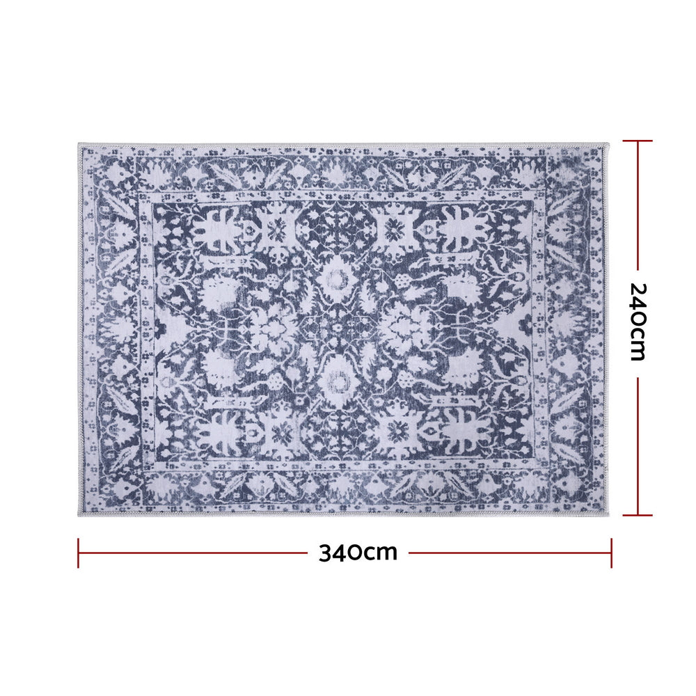 Floor Rug 240X340cm Soft Velvet Washable Modern Area Rug Floor Carpet Mat