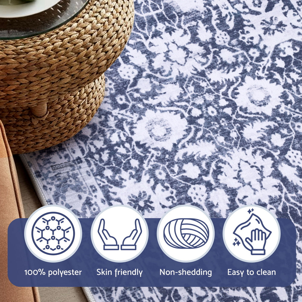 Floor Rug 240X340cm Soft Velvet Washable Modern Area Rug Floor Carpet Mat