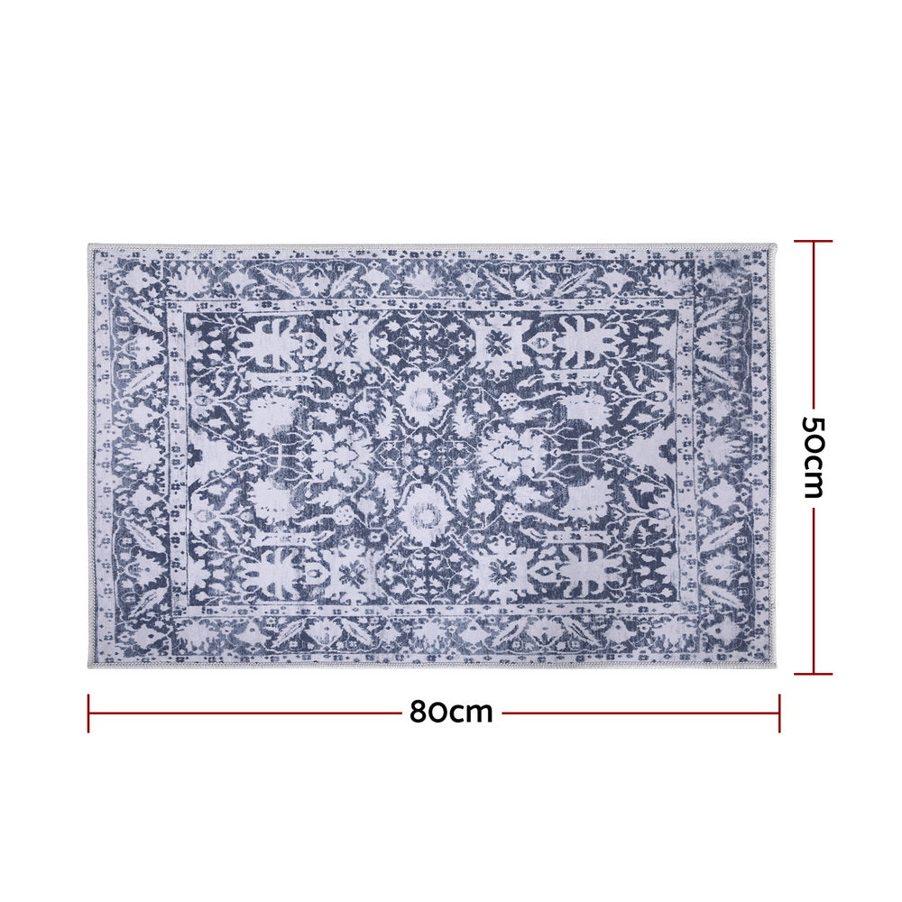 Floor Rug 50X80cm Doormat Soft Velvet Non-Slip Bath Mat Small Rug Modern