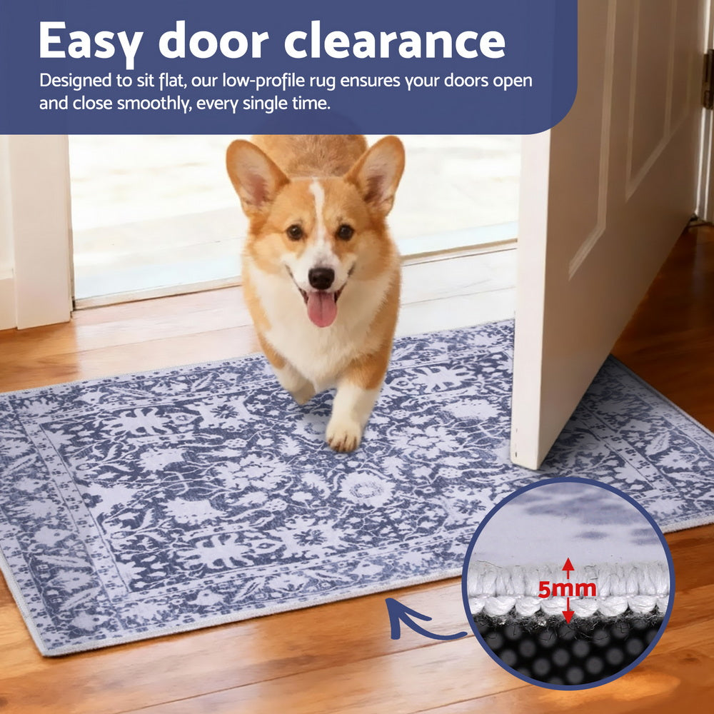 Floor Rug 50X80cm Doormat Soft Velvet Non-Slip Bath Mat Small Rug Modern