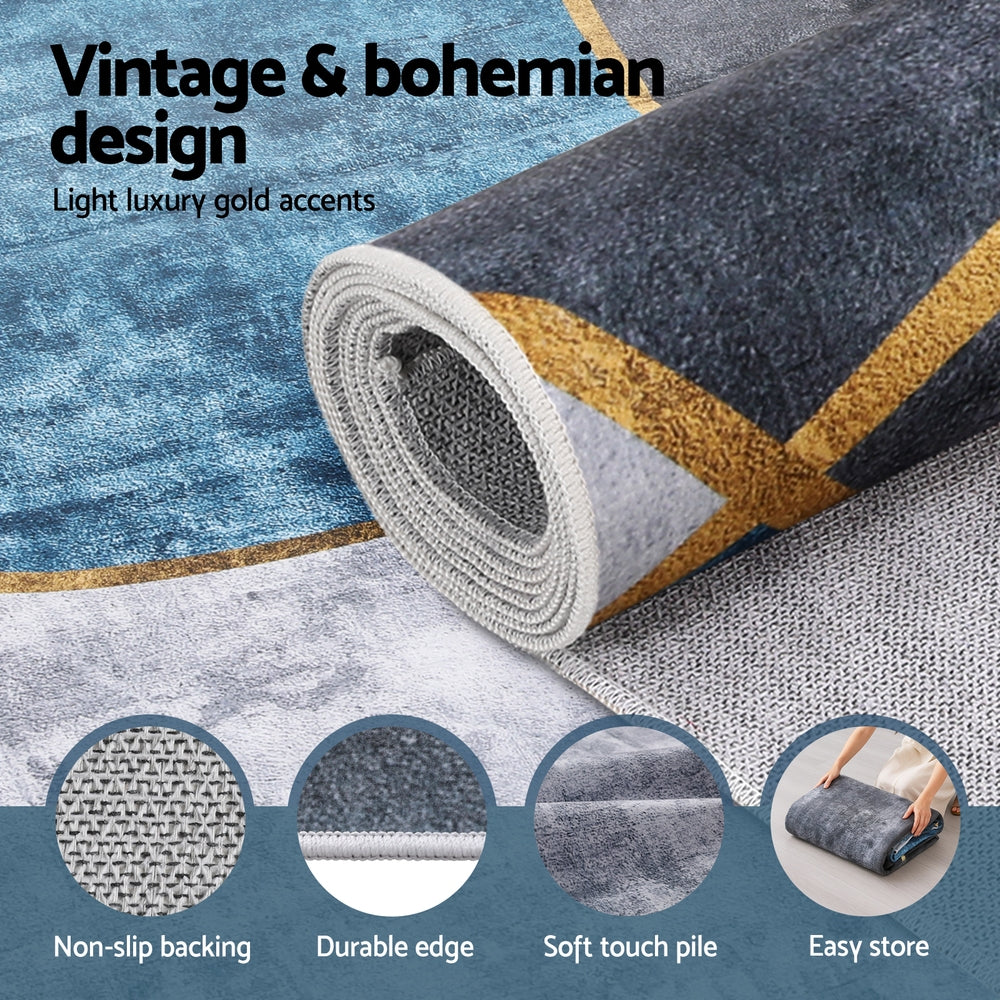 Washable Floor Rug 240X340cm Large Geometric Area Rug Modern Floor Carpet