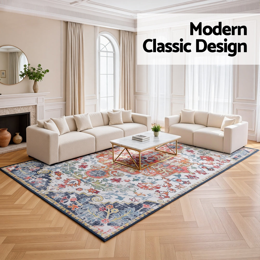 Floor Rug 240X340cm Large Washable Geometric Area Rug Modern Carpet Mat