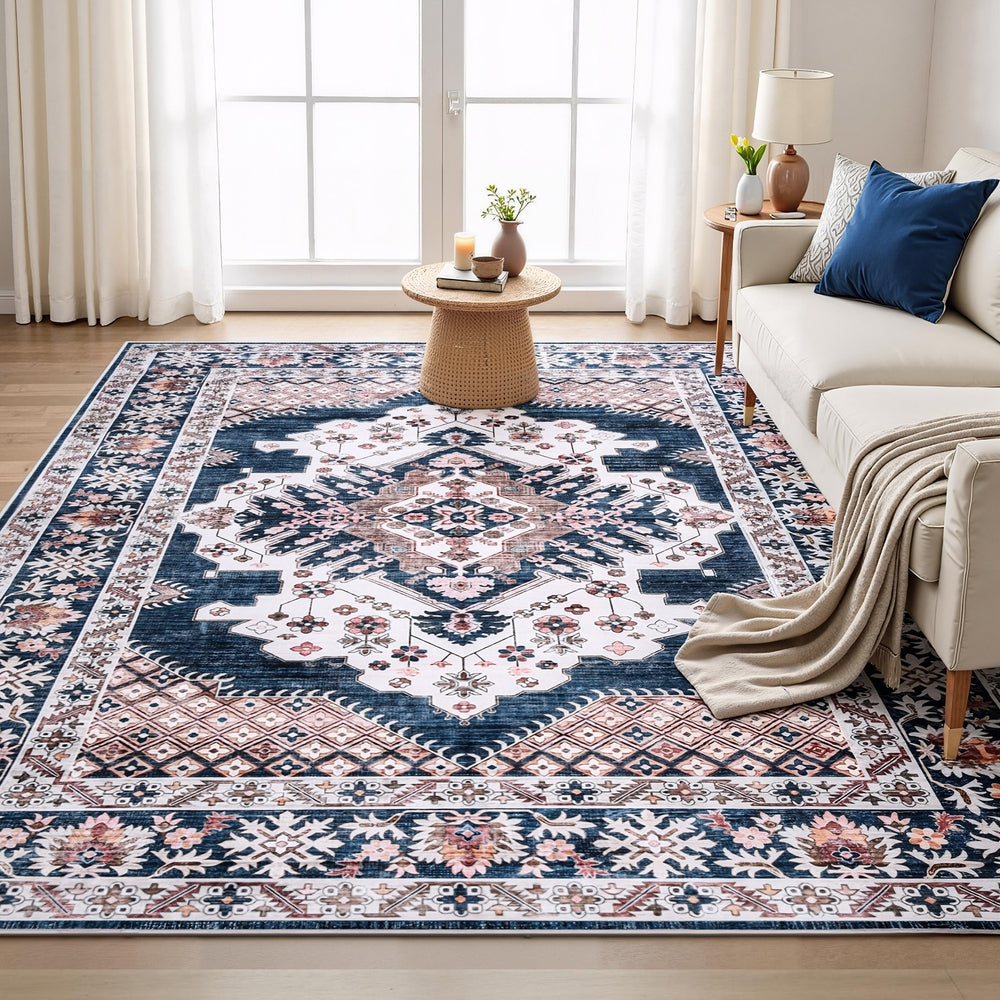 Floor Rug 240x340cm Large Washable Persian Area Rug Living Room Carpet