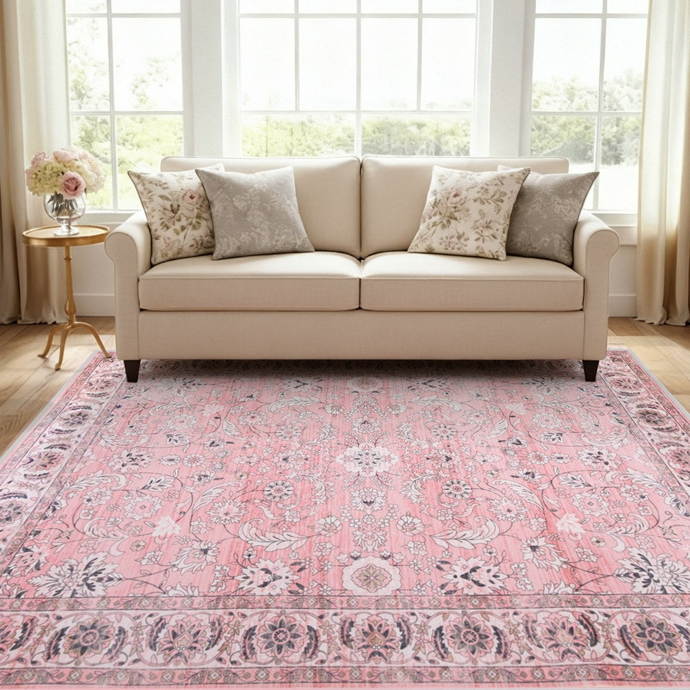 Floor Rug 160X230cm Large Washable Area Rug Vintage Living Room Carpet