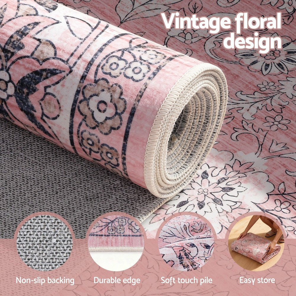 Floor Rug 160X230cm Large Washable Area Rug Vintage Living Room Carpet