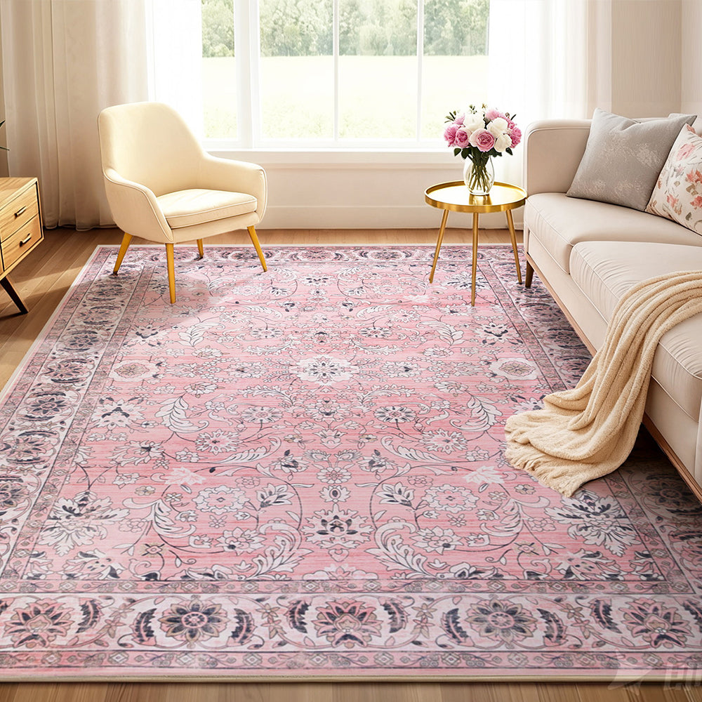 Floor Rug 240X340cm Large Washable Area Rug Vintage Living Room Carpet
