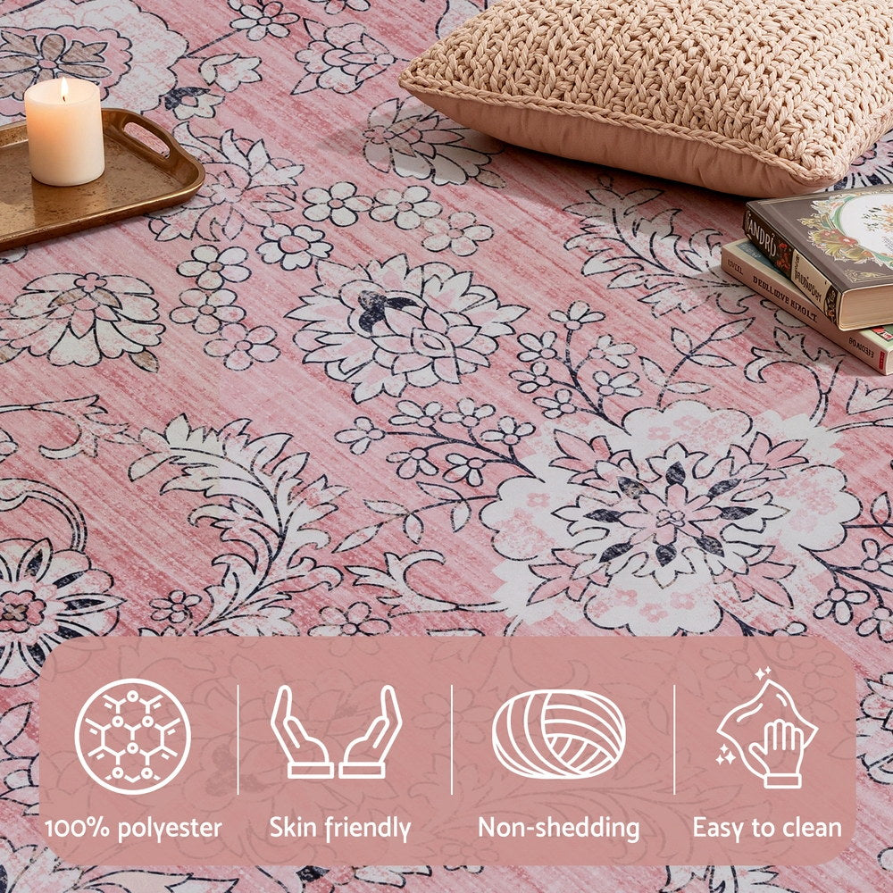 Floor Rug 240X340cm Large Washable Area Rug Vintage Living Room Carpet