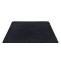 Floor Rug 200x230cm Plush Area Shaggy Rug Living Room Bedroom Carpet Black