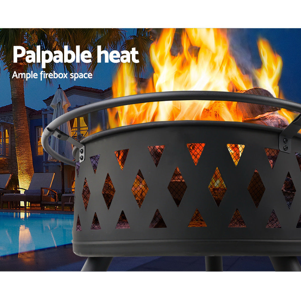 Fire Pit BBQ Grill 82cm