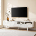 TV Unit Entertainment Unit Storage Cabinet Drawer 200cm White