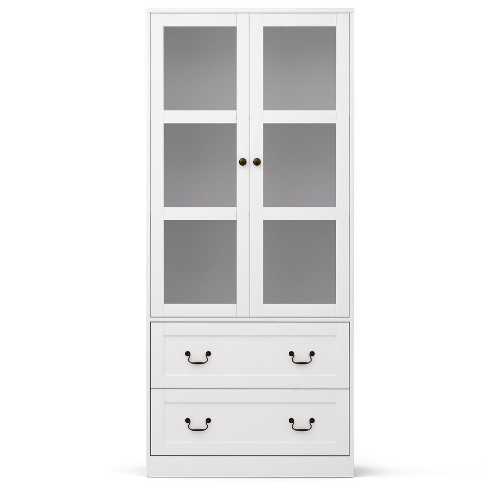 Buffet Sideboard 180cm Hutch Storage Cabinet Kitchen Drawer Door White