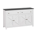 Buffet Sideboard Storage Cabinet Kitchen Cupboard 2 Drawers 140CM Black
