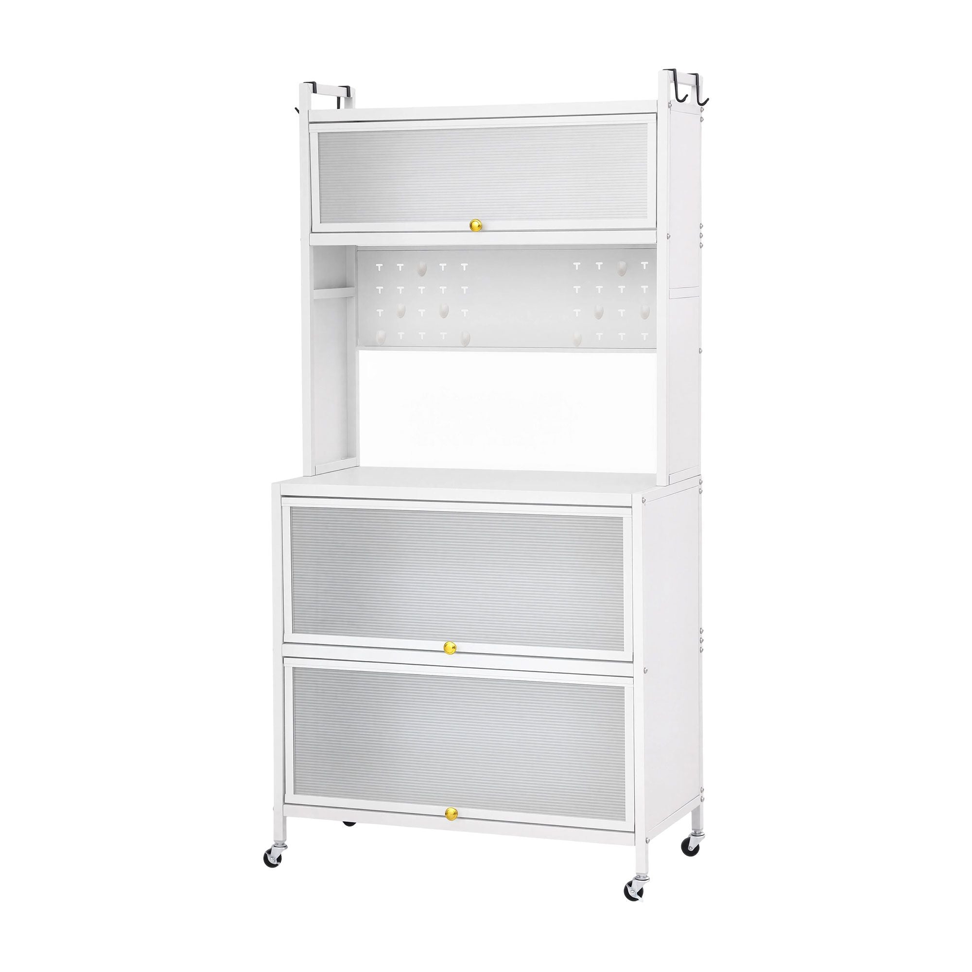 Kitchen Cabinet Storage Shelves Pegboard Cupboard Sideboard 80CMX164CM