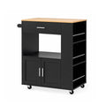 Kitchen Island Trolley Rolling Serving Cart Storage Cart Shelf Towel Rack
