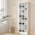 Shoe Rack 12-Tier Storage Cabinet in White