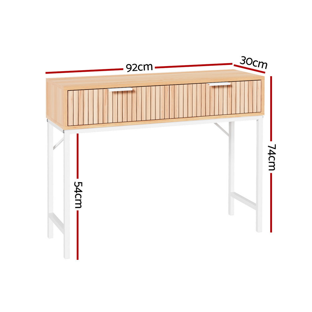 Console Table 2 Drawers 92CM