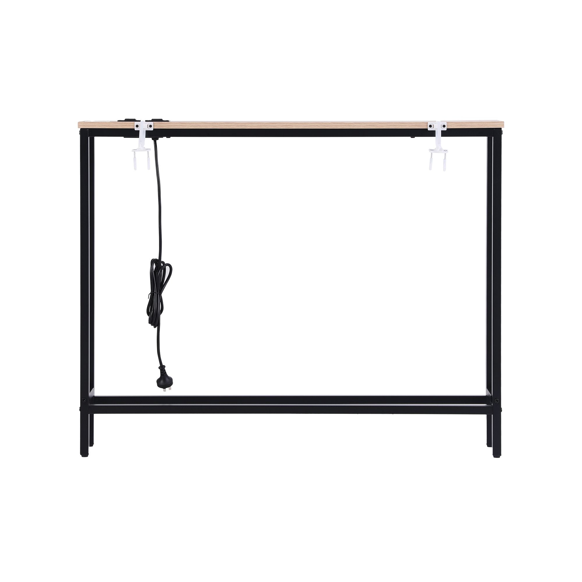Console Table Entryway Hallway Display Desk Charging Station Wood