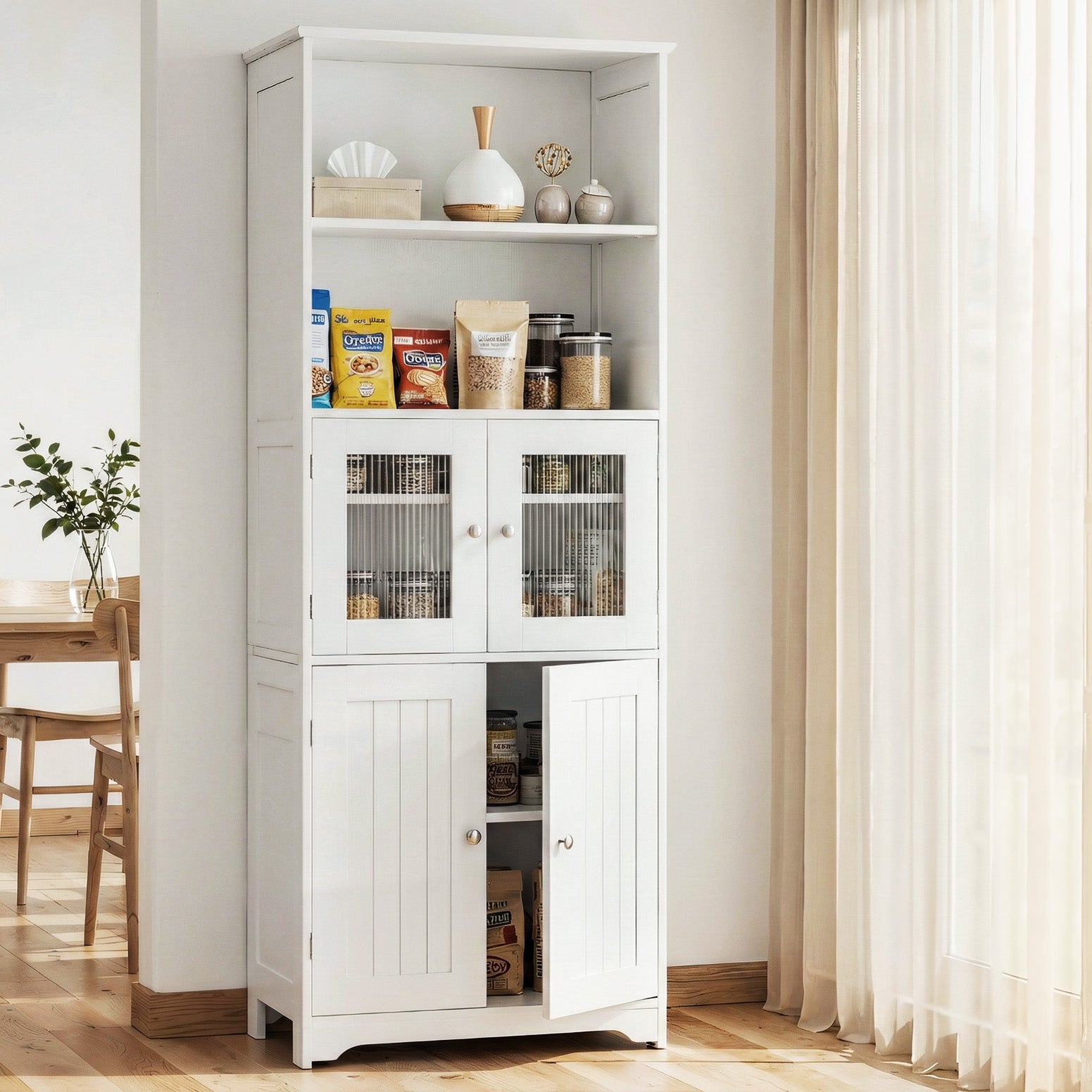 Buffet Sideboard Cabinet Pantry Kitchen Bathroom Storage Cupboard 160cm