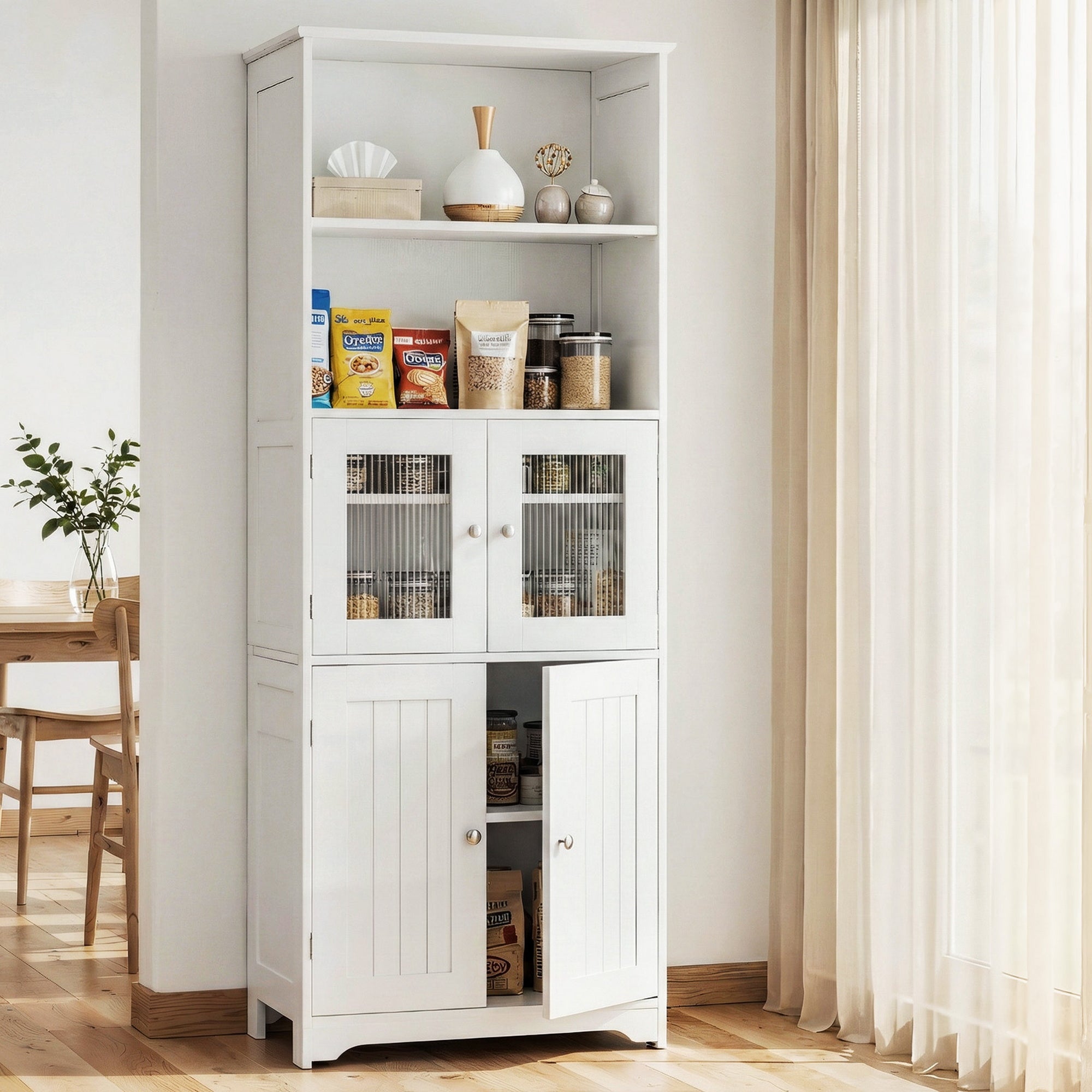Buffet Sideboard Cabinet Pantry Kitchen Bathroom Storage Cupboard 160cm