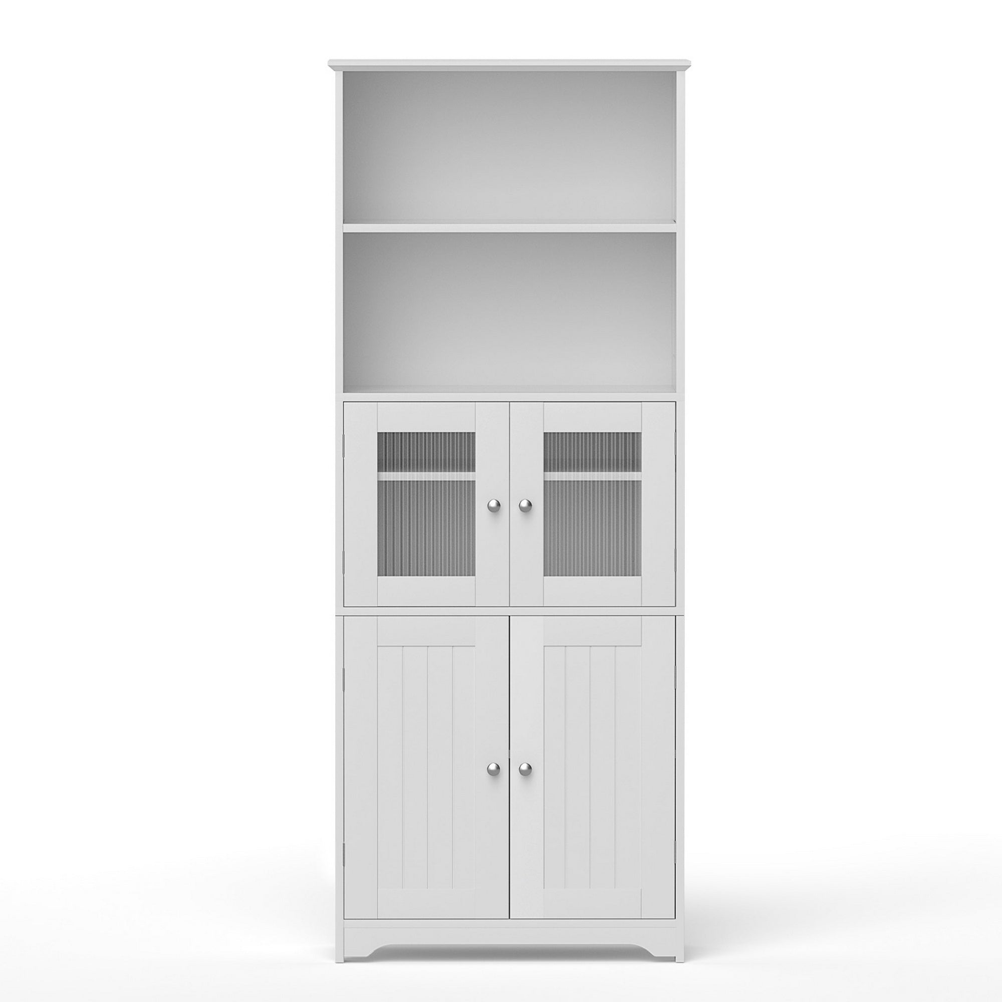 Set of 2 Buffet Sideboard Cabinet Pantry Kitchen Bathroom Storage Cupboard
