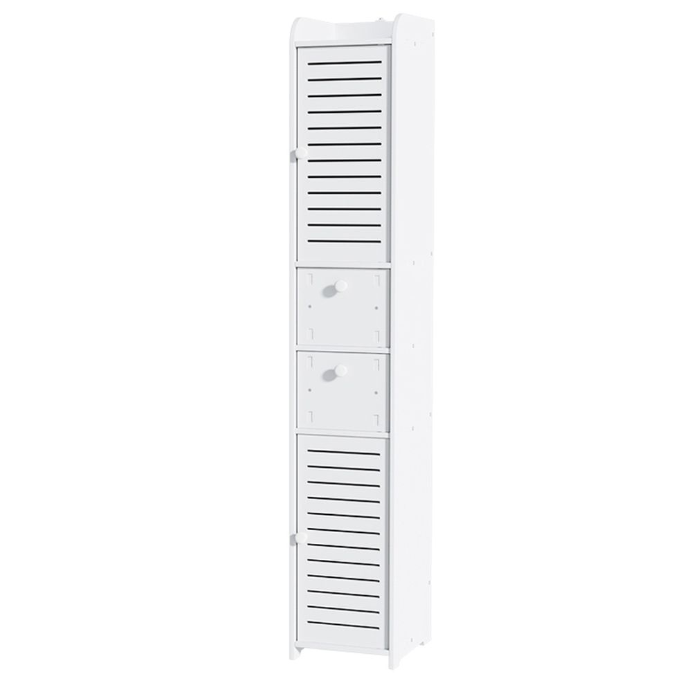 2X Bathroom Toilet Storage Cabinet Laundry Tallboy Cupboard