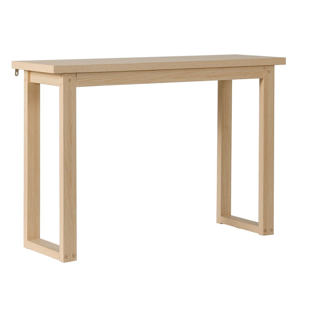 Console Table 110cm Pine Wood Grain Minimalist Design Storage