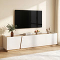 180cm TV Unit Storage Cabinet Living Room White & Pine