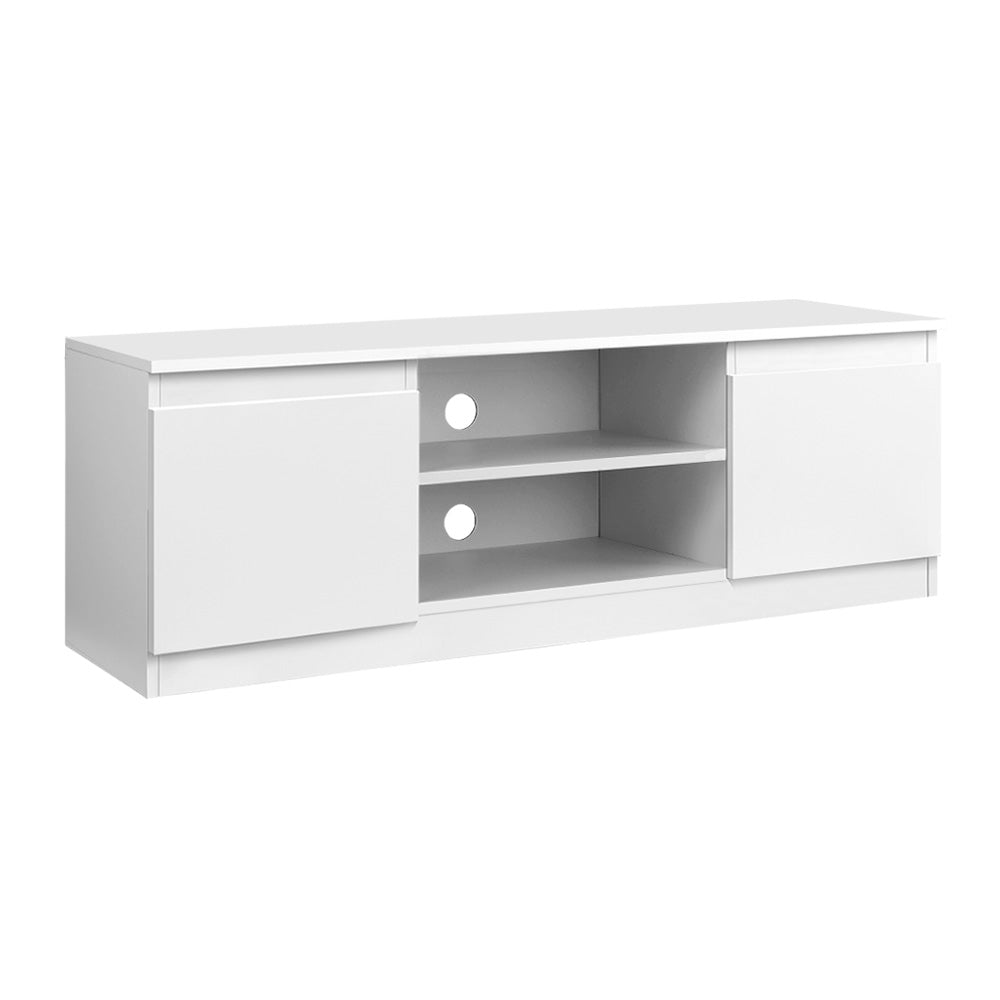 TV Cabinet Entertainment Unit 120cm White Anita