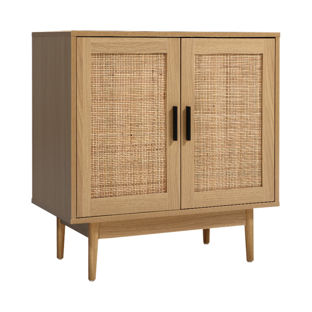 Rattan Buffet Sideboard 2 Doors - BRIONY Oak