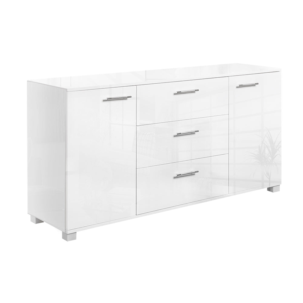 Buffet Sideboard High Gloss - White