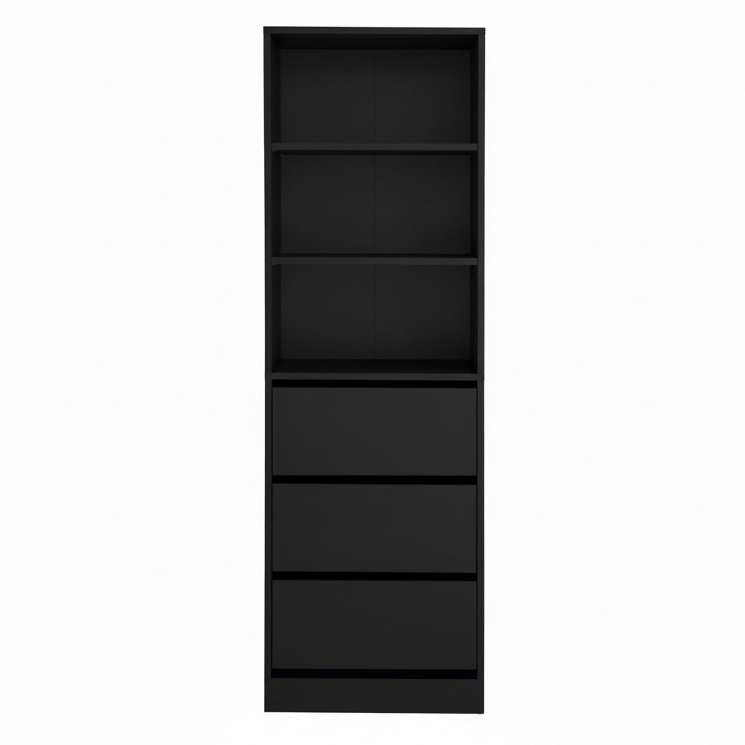 3 Chest of Drawers Tallboy Cabinet Black